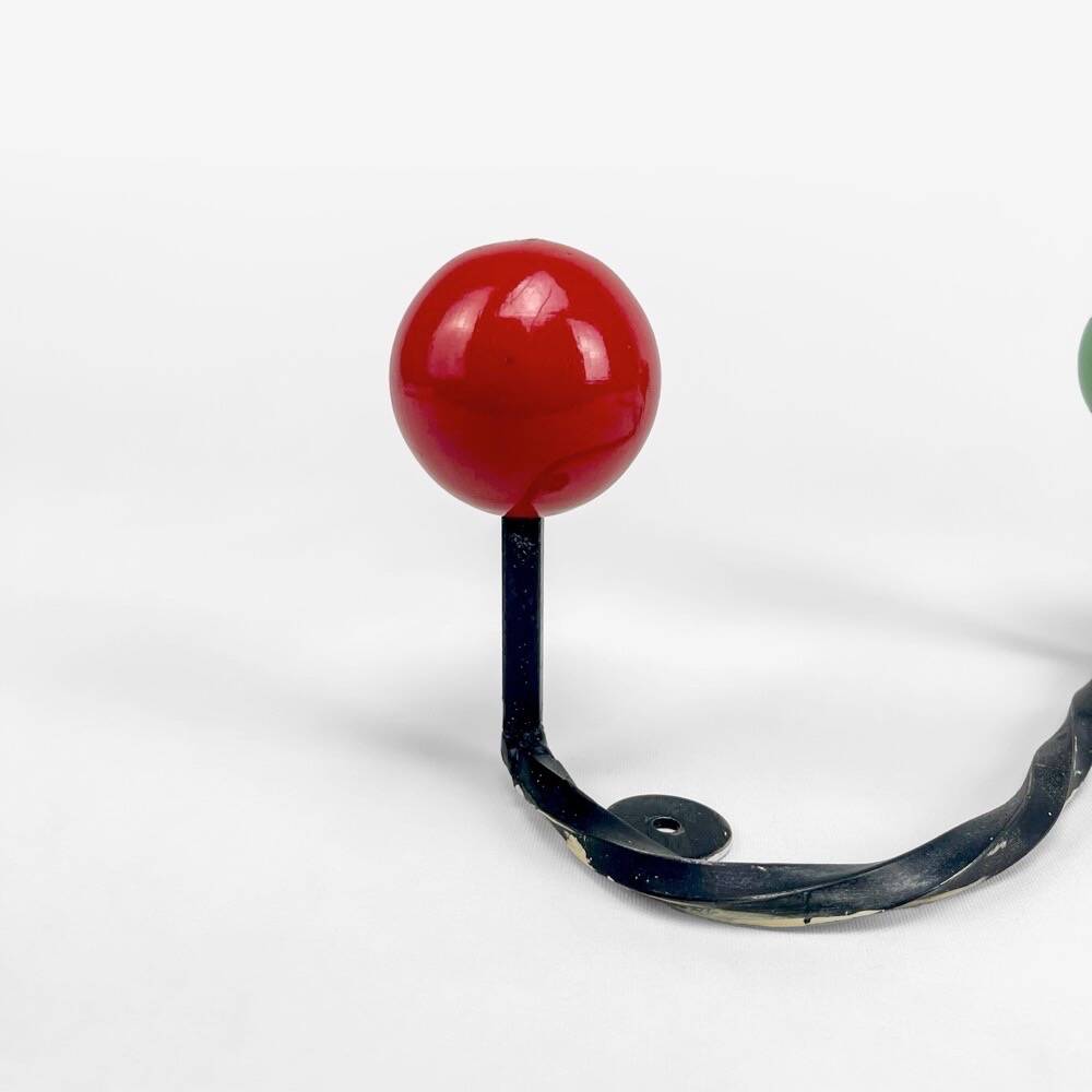 Ball and wrought iron coat racks from the 50s/60s