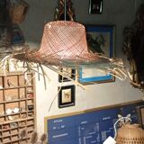 Palm straw pendant light