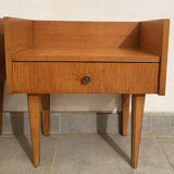Pair of vintage teak bedside tables from the 60s.