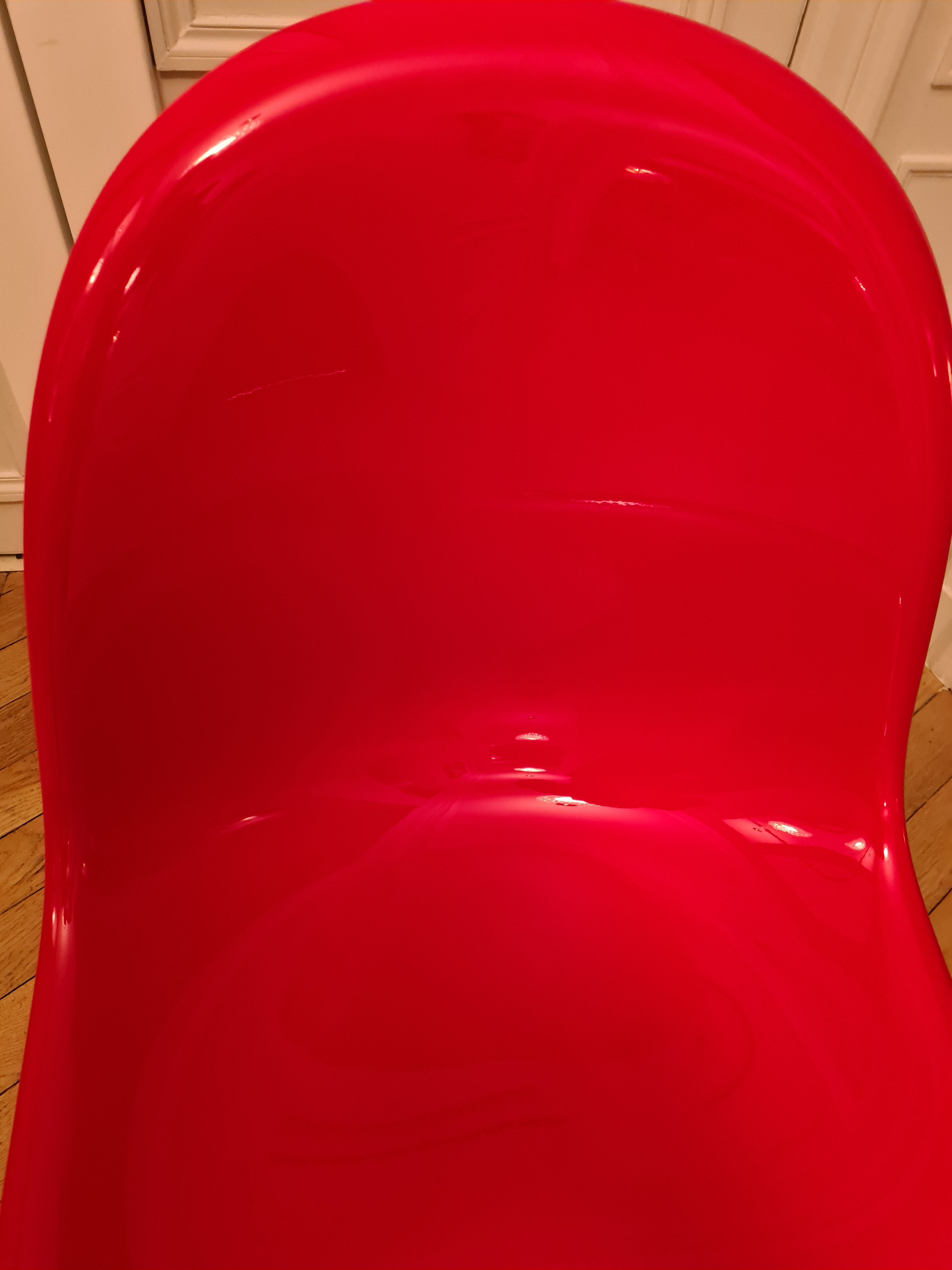 Verner Panton chair in lacquered fiberglass
