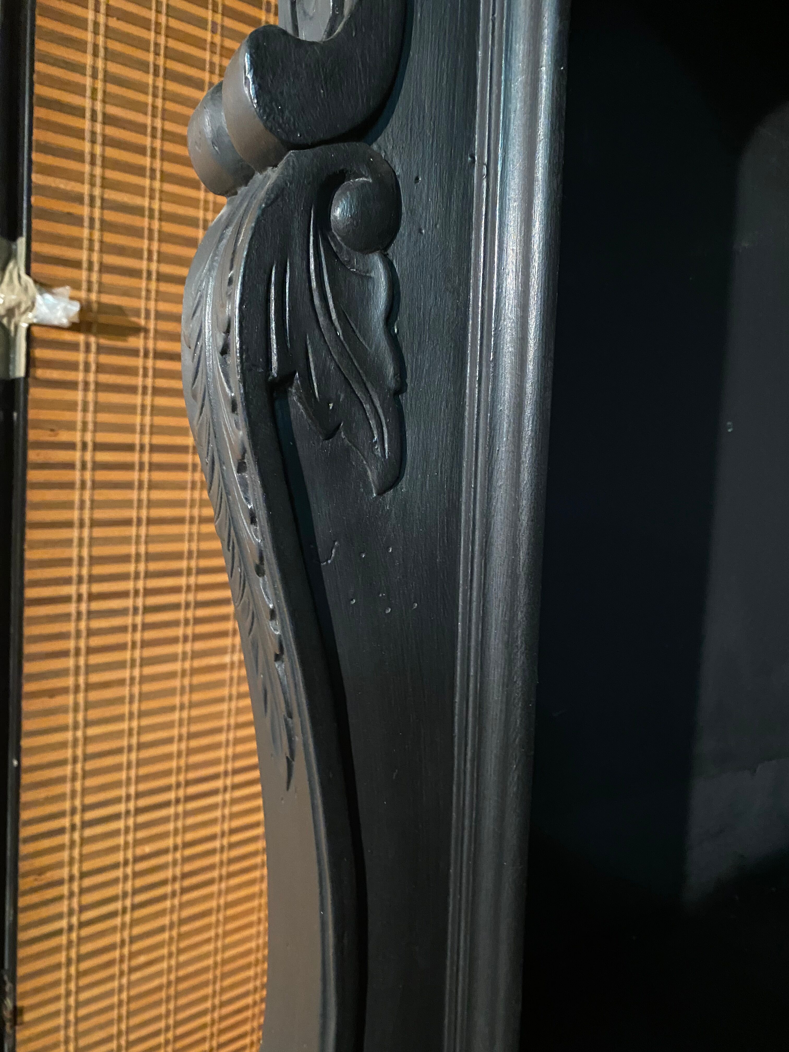 Library style Louis XV black