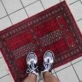 Handmade Pakistani Lahore vintage rug 64cm x 88cm 1970s