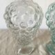 Lot de 2 carafes vintage en verre raisin