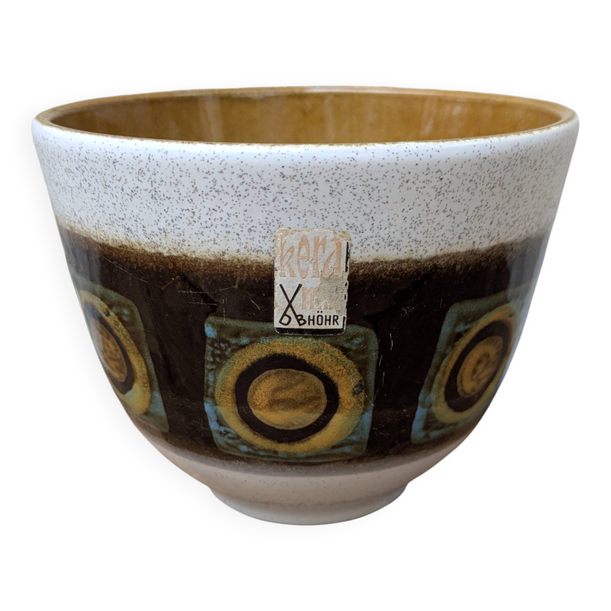 Vintage ceramic bowl West Germany Kera DB Höhr Dümbler & Breiden