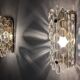 Pair of ÖIA Swedish Glass and Brass Wall Sconces 1960s