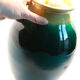Vase XL malachite green and lemon yellow from Accolay