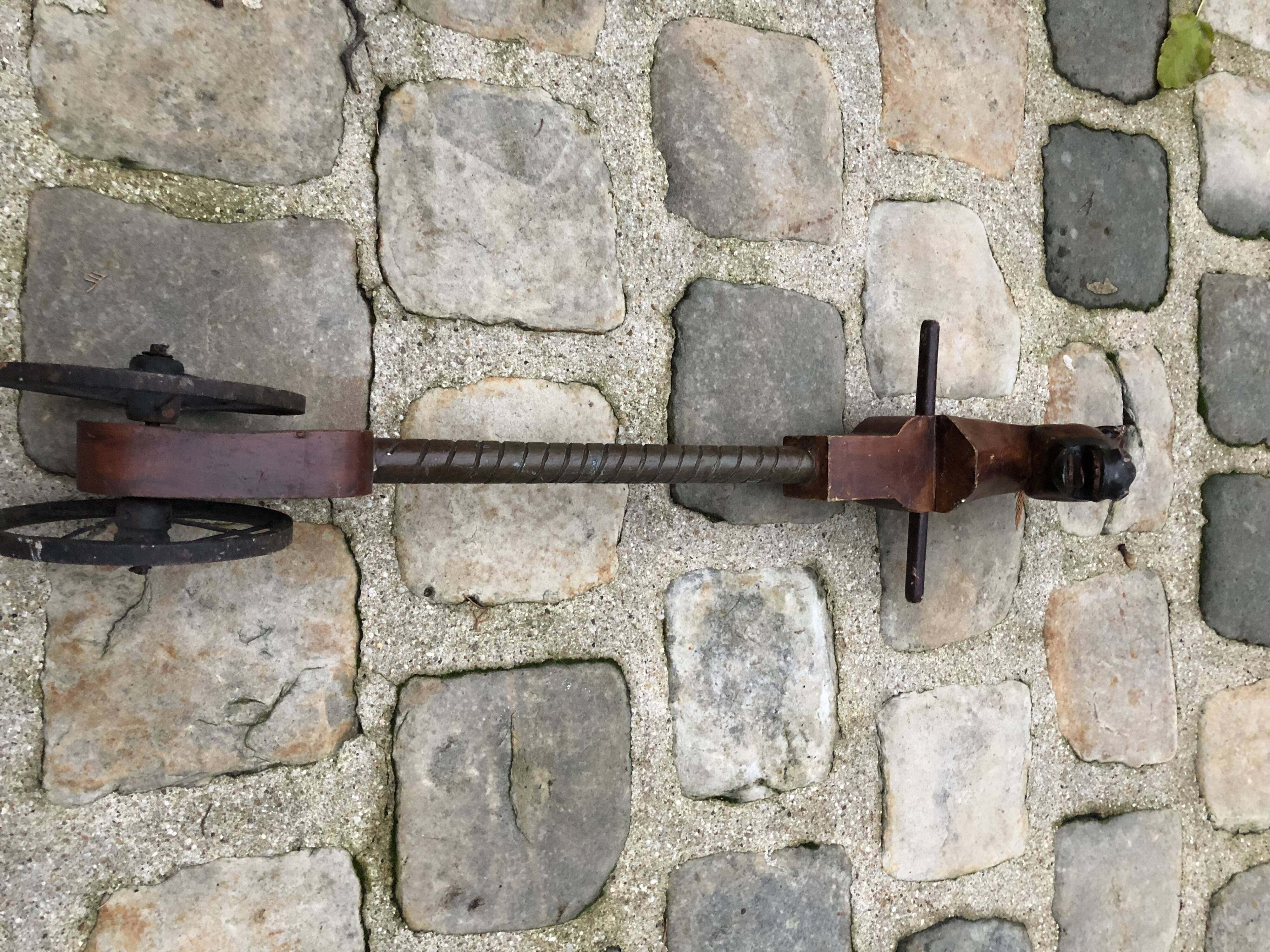 Wooden horse on stick