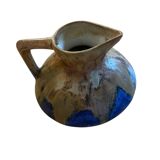 Late 19th century blue ceramic Méténier pitcher