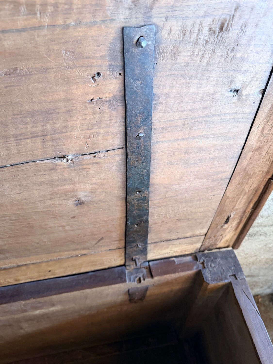 Wooden chest - walnut