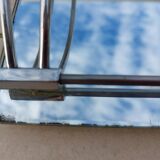 Antique mirror and chrome tray from the Art Deco period 1930