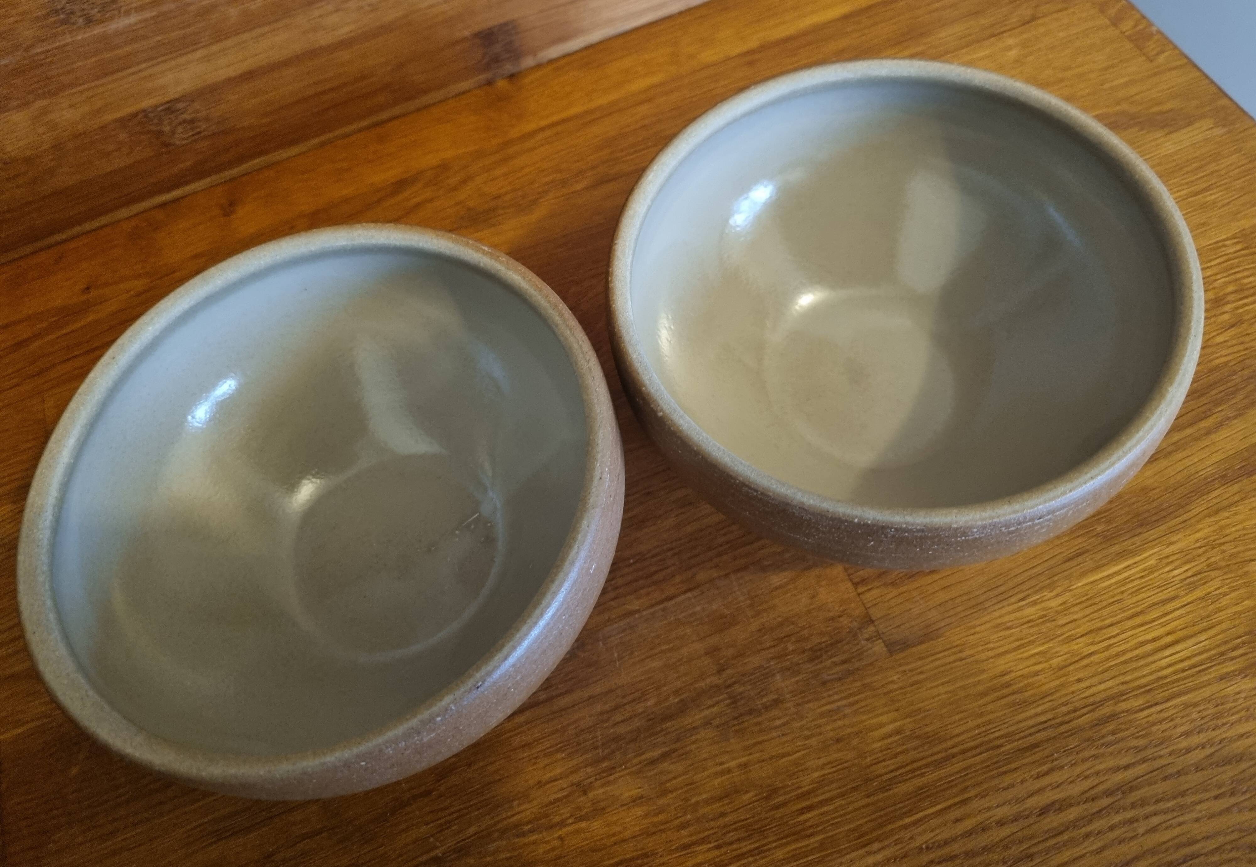 Set of 2 Vintage Stoneware Bowls No 1