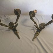 Pair of bronze sconces Empire