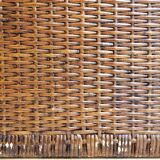 Vintage coastal woven rattan chest of drawers
