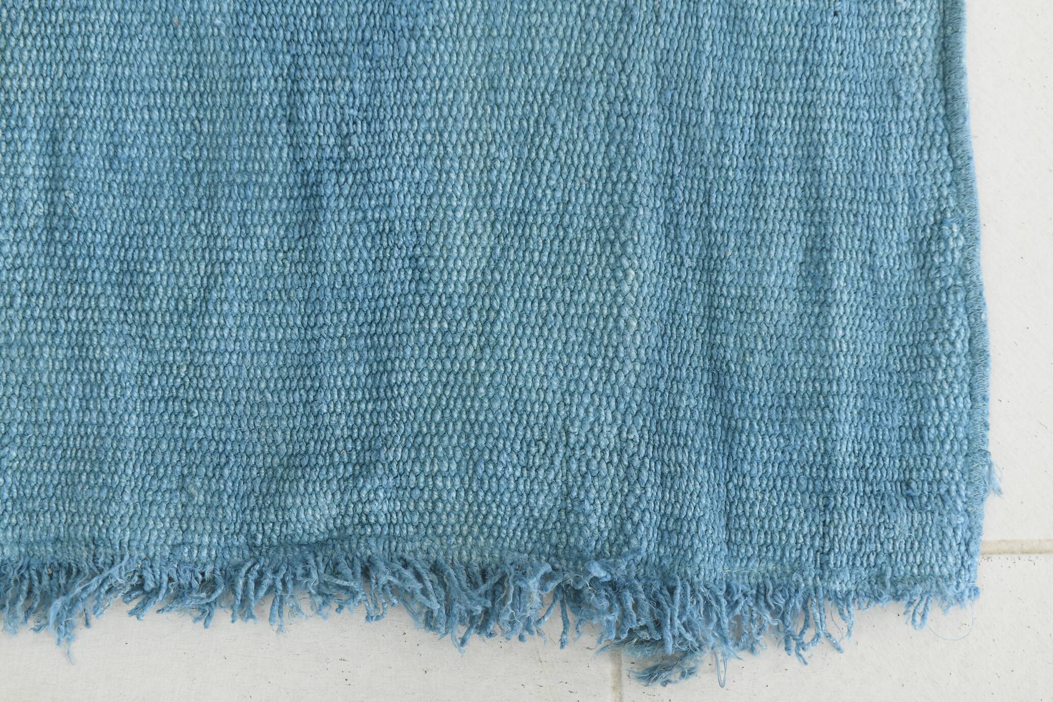2x8 Vintage Light Blue Runner Rug, 57x203Cm