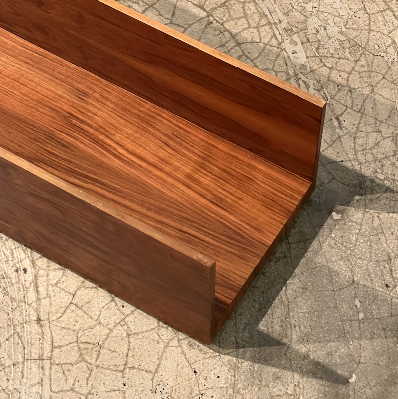 Rosewood wall shelf by Walter Wirz for Wilhelm Renz, 60s.