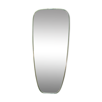 Miroir en laiton doré 34x78cm