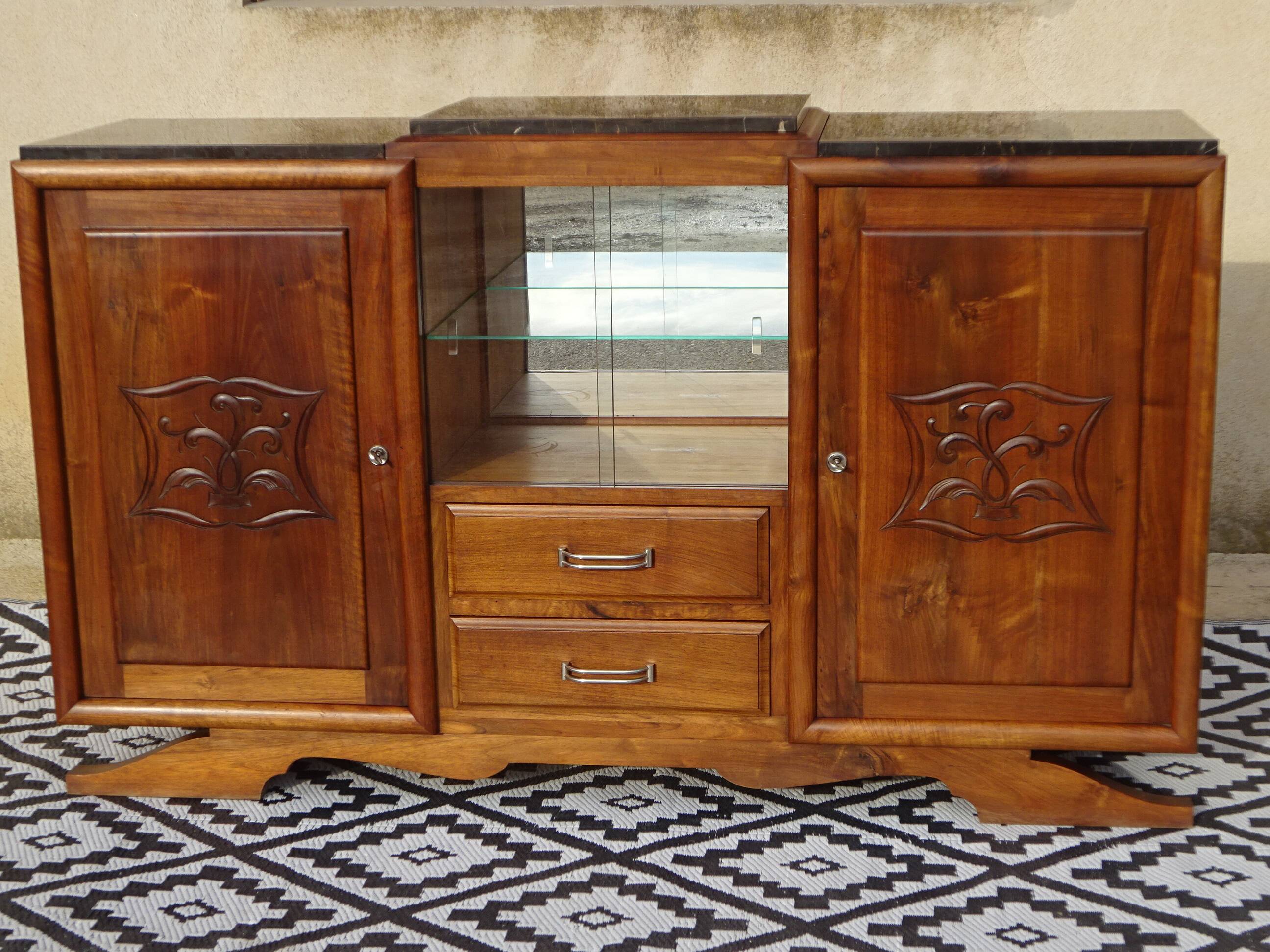 Art Deco walnut sideboard