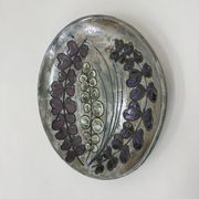 Assiette murale en céramique Rusha Handarbeit, années 1970, Allemagne