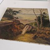 Tableau, huile sur toile signé Jean Dufau, XIXème s.