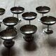 Set of 9 vintage silver-plated dessert bowls.