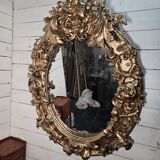 Louis XV rococo style gilded mirror, 130×100cm