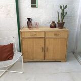 Vintage rattan sideboard