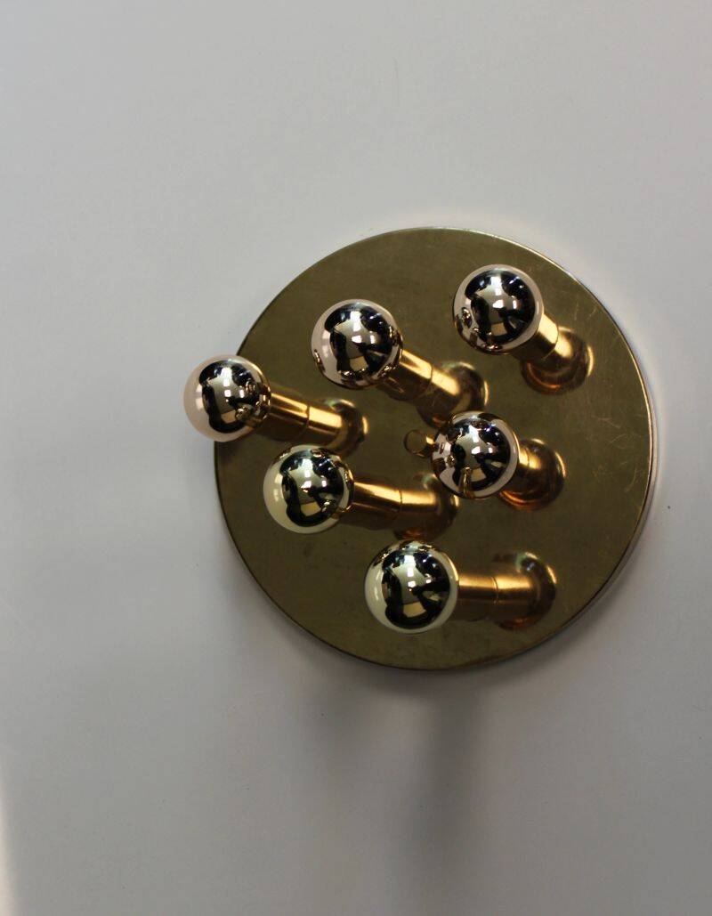 Ceiling light with 6 lights by Gaetano Sciolari for Boulanger, Italy, 70s.