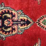 Tapis persan fait à la main en laine rouge 283x420cm