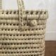 Storage chest trunk in handmade woven doum natural fibers
