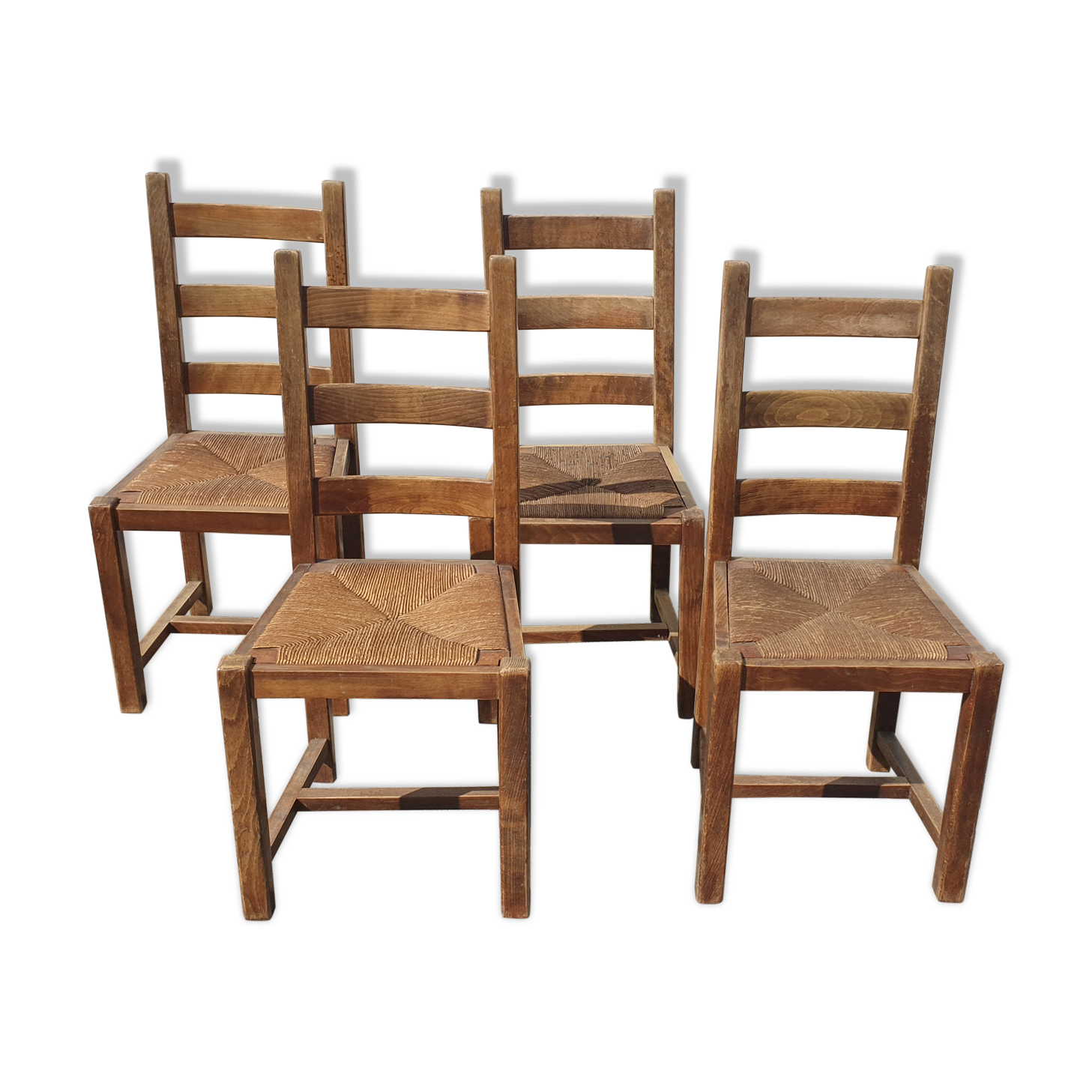 4 mulched chairs mid XXÉME