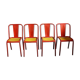 Suite 4 chairs Tolix T4