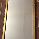 Rectangular mirror wooden gold 67 x 37 cm