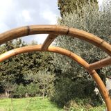 Vintage rattan library