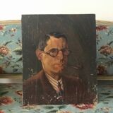 Portrait huile