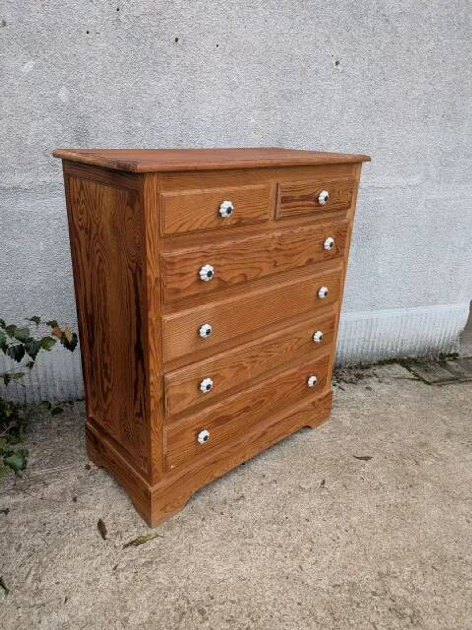 Commode anglaise poignées blanches