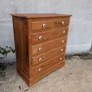Commode anglaise poignées blanches