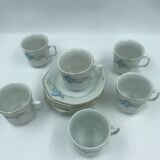 6 vintage cups and saucers
