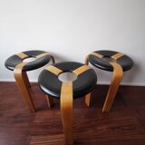 Set of 3 Pallar stools Magnus Olesen