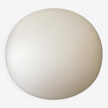 White opaque glass globe for ceiling light. Round shape