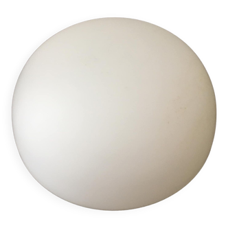 White opaque glass globe for ceiling light. Round shape