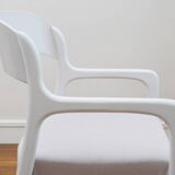 Baumann Sleigh Armchair - Restored - Fabric, foam & straps: new