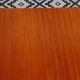 Table vintage en bois avec pieds compas