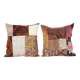 Set of 2 vintage kilim cushion covers 48x48 cm