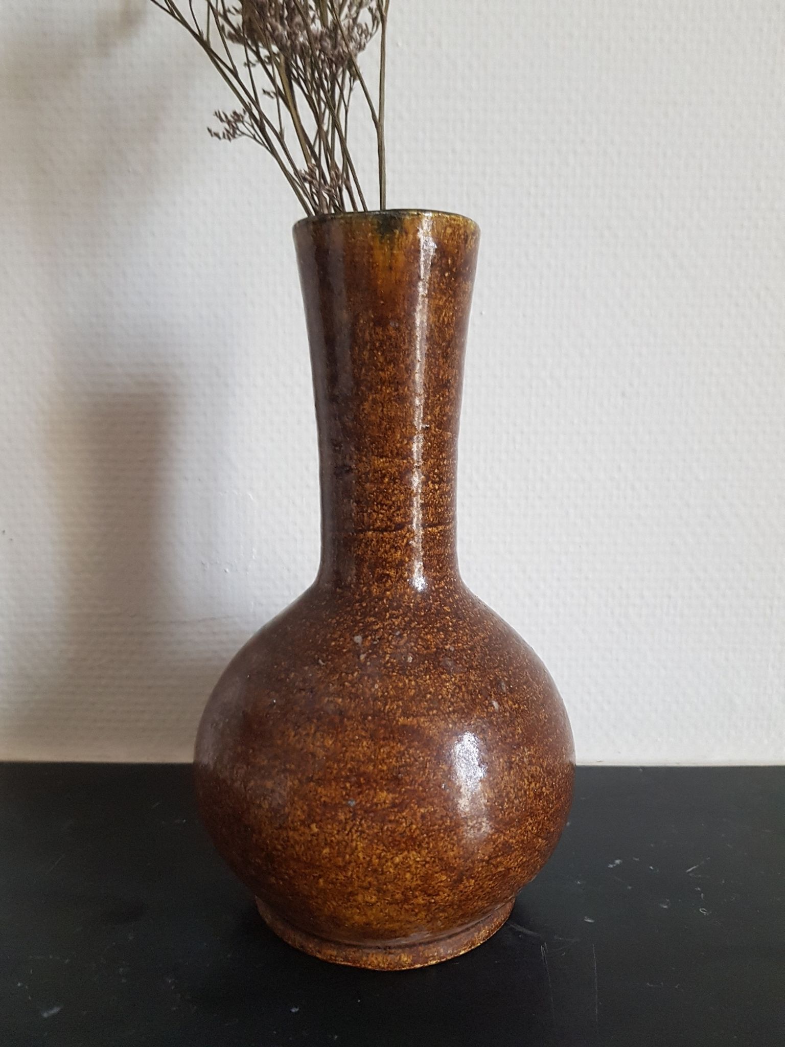 Vase vintage en céramique signé