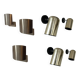 Set of 7 brass wall lights