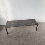1950s slate coffee table