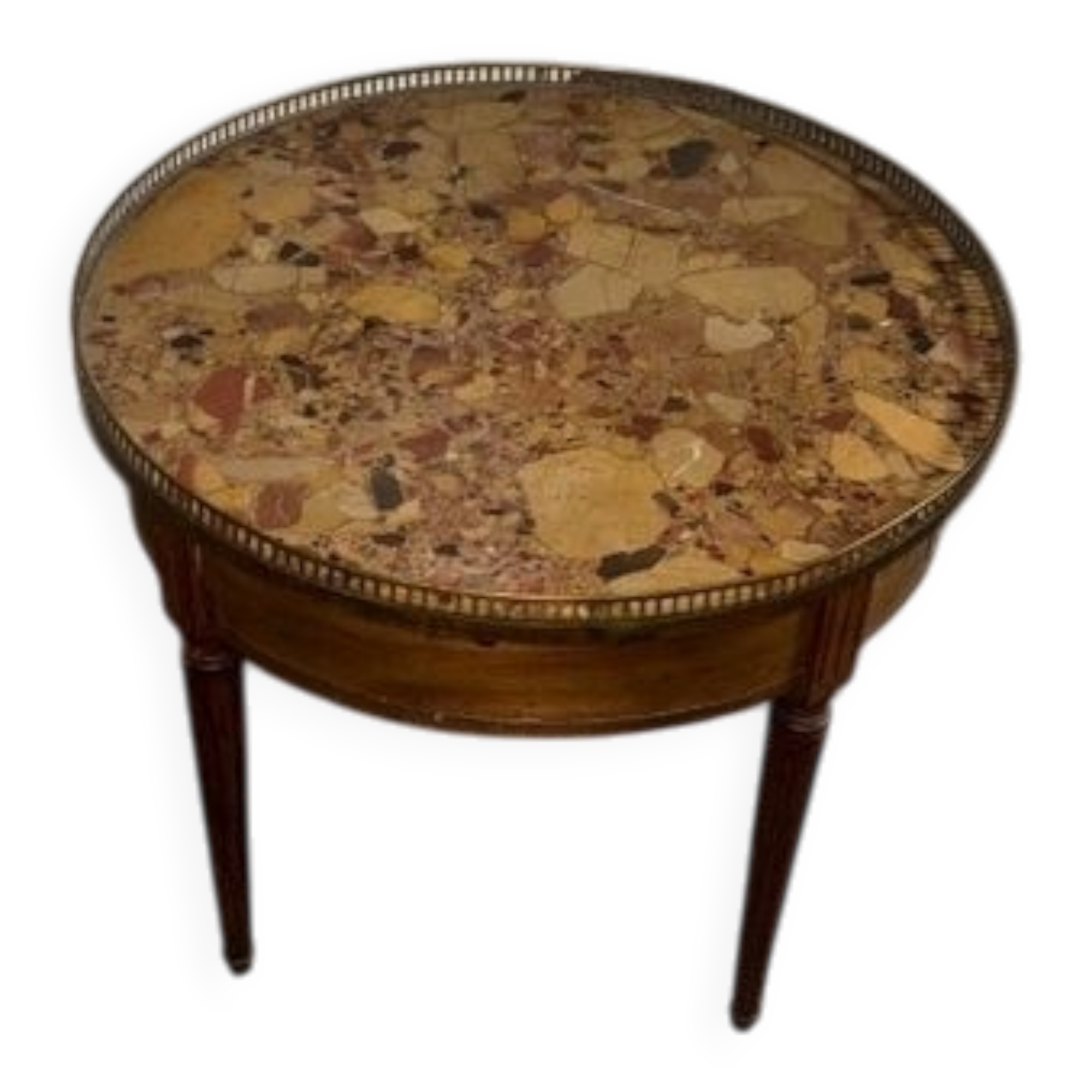 Ancienne table basse guéridon d'époque du XXème siècle