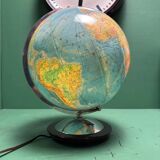 Vintage 1960s German Columbus Duo Glass Globe Lamp