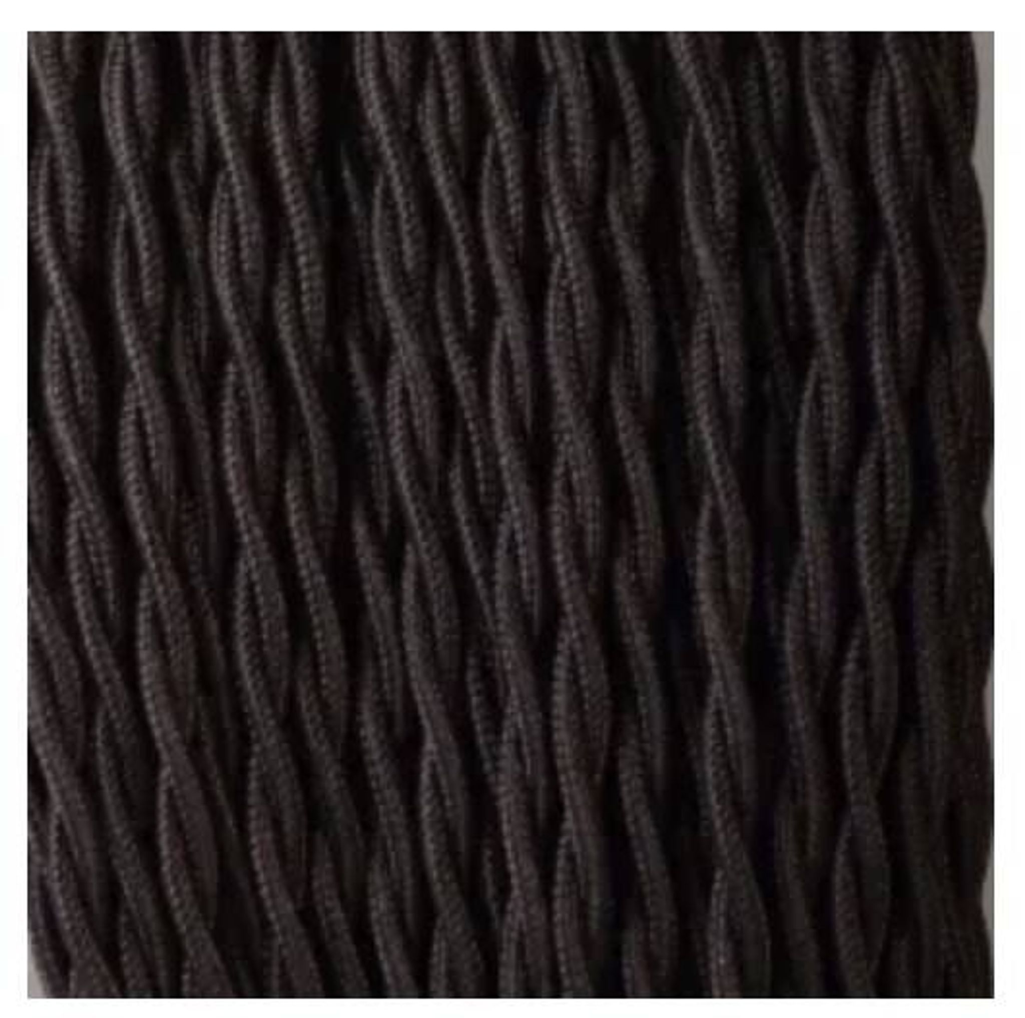 Pied de lampe en céramique et câble en tissu tressé
