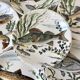 Lot de 6 assiettes plates poissons Gien Chambord années 50